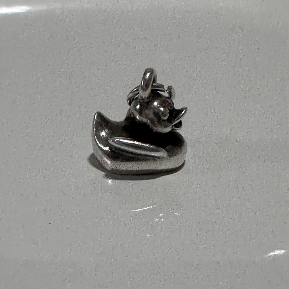 James Avery 925 Silver Duck Pendant Charm